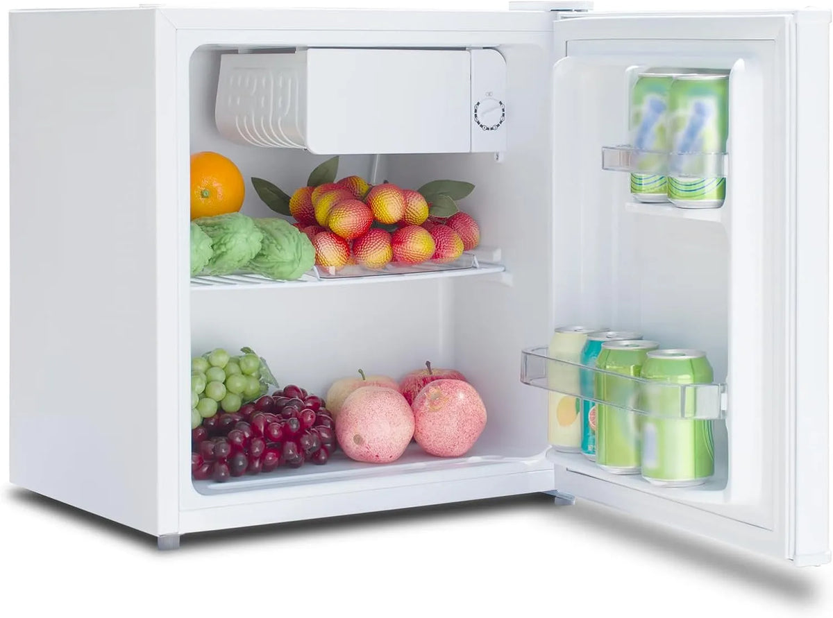 Kühlschrank, Hotels,0-10℃, klein ohne gefrierfach, kleiner leise für Küche, Schlafzimmer, Weiß, Mini 45L, Fassungsvermögen 45L, Büro