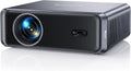 Bluetooth Full HD Mini Projektor 4K für unterwegs 1000 WiFi6 1080P Smart Beamer, kompatibel mit Netflix-App & Dolby, Autofokus, Outdoor