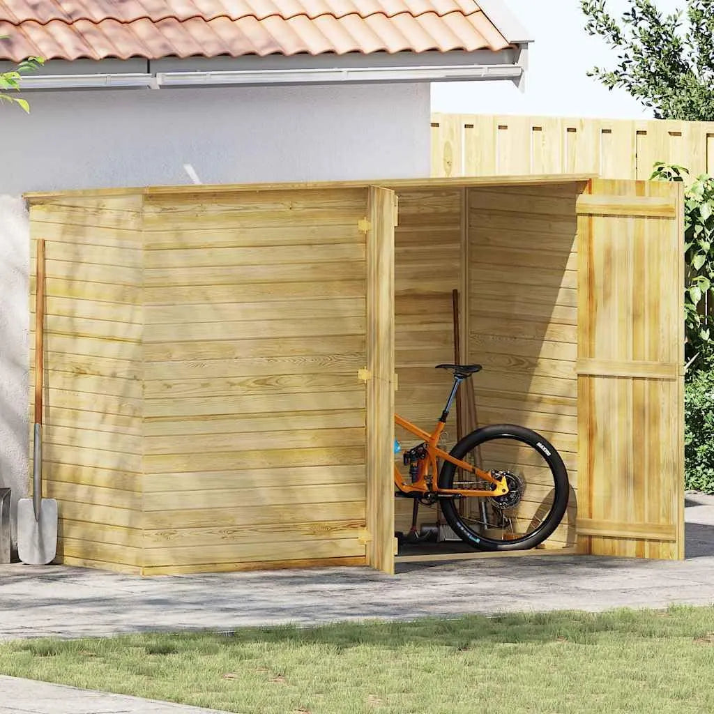 Gerätehaus Garten, wetterbeständiger Stauraum für Fahrräder und Gartengeräte, inklusive
