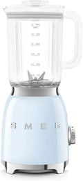 Smeg Standmixer BLF03PBEU, 4 -Geschwindigkeitsstufen, Leistung 800W, Deckelöffnung transparent mit Dosierkappe, Blau, Fassungsvermögen 1,5 l