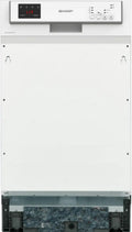 Sharp Geschirrspüler QW-HS12S47EW-DE, 3 Betriebsprogramme mit 50 min. Kurzprogramm, Breite 45 cm, 10 Maßgedecke, Weiß, Teilintegriert