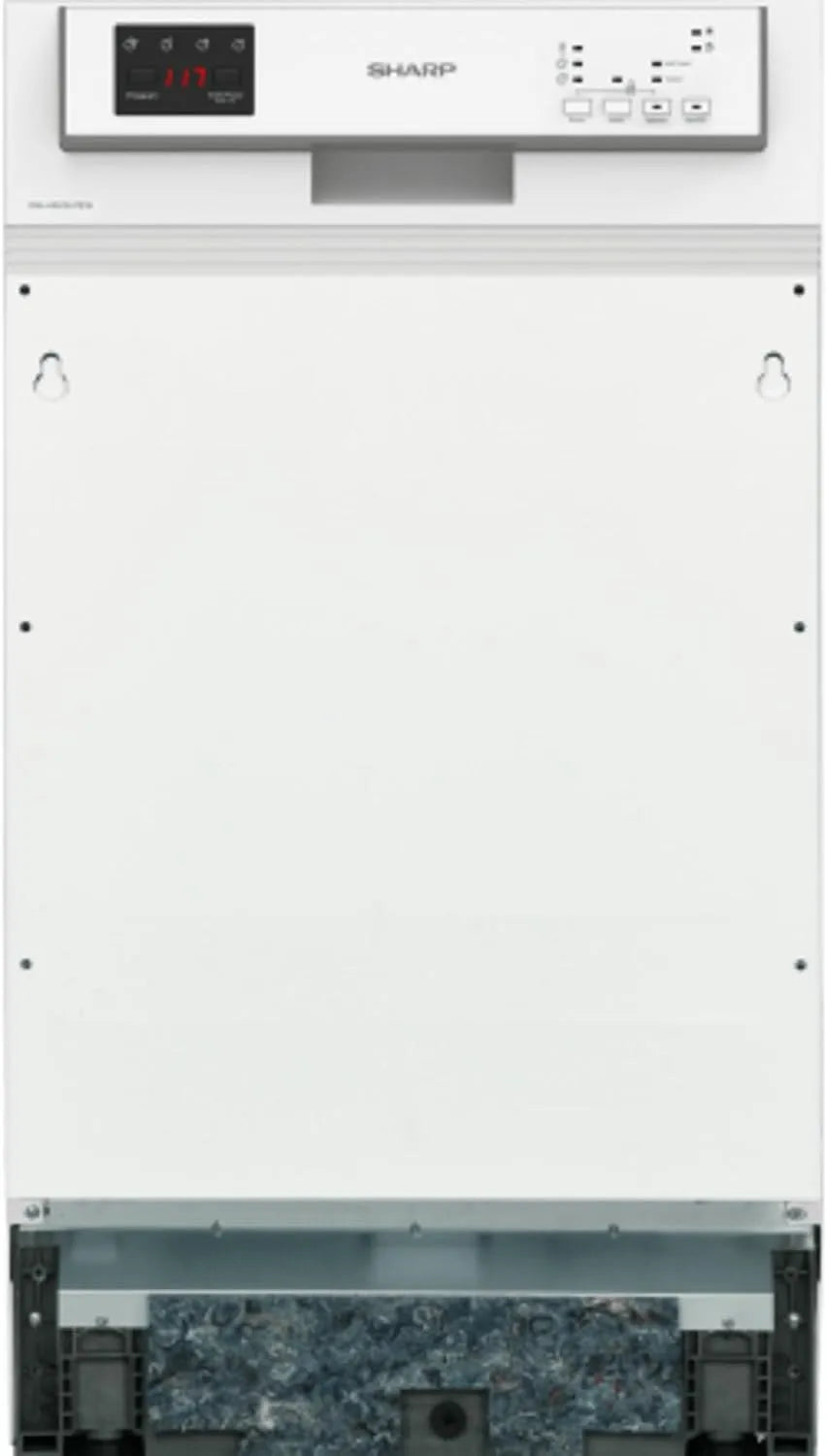 Sharp Geschirrspüler QW-HS12S47EW-DE, 3 Betriebsprogramme mit 50 min. Kurzprogramm, Breite 45 cm, 10 Maßgedecke, Weiß, Teilintegriert
