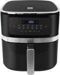 Heißluftfritteuse, 12 Voreingestellte Programme, Bis 200°C, Digitale Anzeige, Timer, Ideal für Familien, Fassungsvermögen 7L XXL, Leistung 1800W