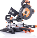 Modell R255SMS Evolution Schiebe-Kapp, Leistung 2000 W, 300 mm Gleitfunktionalität, Ø 255 mm HM, und Gehrungssäge +, Schrägschnitt, Gehrungswinkeln