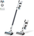 Staubsauger 2in1 hoogo Akku, 21.000 Pa, Laufzeit bis zu 50 Min., Handstaubsauger, LED-Beleuchtung, S3, Leistung 300W, beutellos kabellos, Tierhaare