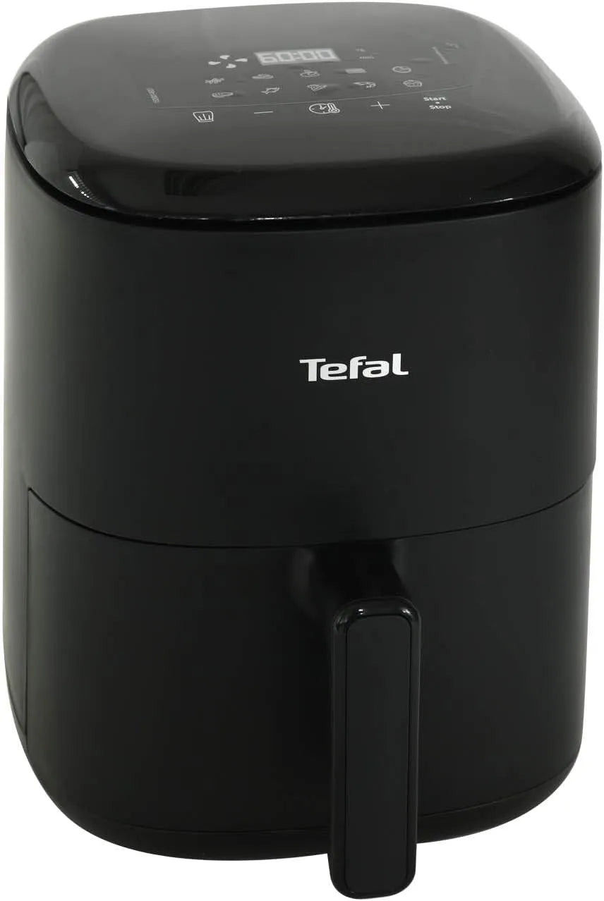 Tefal Heißluftfritteuse EY1458, Easy Fry Compact 3L, 1 bis 4 Personen, 10 automatische Garprogramme, Friteuse ohne Öl, Air Fryer, Touchdisplay