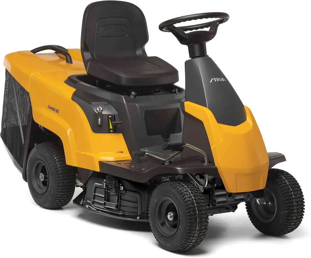 Stiga Modell, Benzin Rasentraktor Combi 166, Schnittbreite 66cm 1500m2, Fassungsvermögen 150L Fangkorb, bis zu Fläche