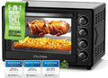 Backofen, Stillstern Minibackofen mit Umluft 45L, Pizza Ø32, CYCLONE PRO+ Antihaftbeschichtung, 2h Timer, DE Version, Auftauen