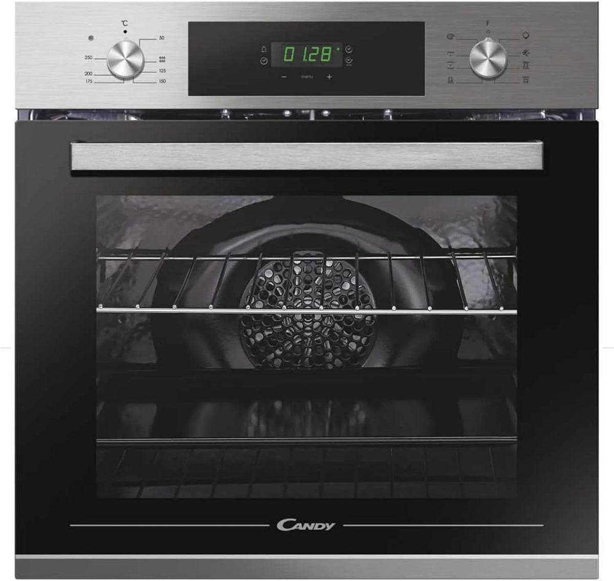 Candy Backofen FCT615X, Nische 60 cm, DE Einbau, Umluft, Aquactive Reinigung, Mehrfarbig
