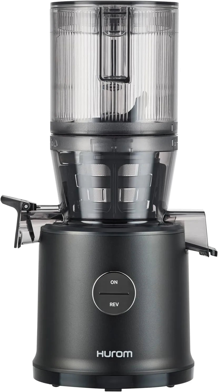 Entsafter H80-ST, 2.2L Kapazität, 15 Jahre, Leistung 200W, Hurom Neuer Slow Juicer, Elektrische Kaltpresse, für Gemüse & Obst, BPA-frei, Mattschwarz