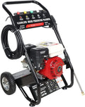 Hochdruckreiniger 7.5PS 4-Takt-Benzin 2200PSI Benzin, Professionel Terrassenreinger mit 5 Düsen und 10m Schlauch, 190 Bar