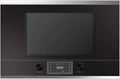 Mikrowelle MR6330.0S2 Küppersbusch Einbau, Glas, Metall, Design-Kit Black Chrome beiliegend, in Schwarz
