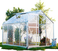 Gewächshaus, 2 Dachfenster Treibhaus Aufzucht Pflanzenhaus Tomatenhaus 4,75m² UV-Schutz, Neapel 250x190cm für den Garten