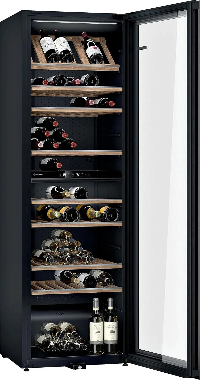 Bosch Kühlschrank KWK36ABGA, Serie 6 Weinkühlschrank, Maße 186 x 60 cm, Fassungsvermögen 405 L, 199 Flaschen, Temperatur: 5-20 °C