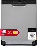 Telefunken Geschirrspüler GEU6012DI, leise 45 dB, 6 Betriebsprogramme, AquaStop, Speed-Wash, höhenverstellbar, Unterbau 60 cm, 12 Maßgedecke, Eco
