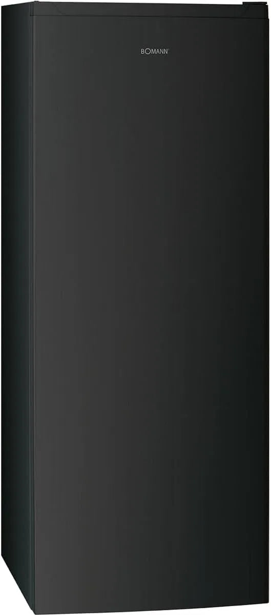 Bomann Gefrierschrank GS 7343, Nofrost freistehender Tiefkühlschrank 161 L, Total No Frost, nie wieder abtauen, Türanschlag wechselbar, dark inox
