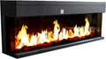 Einbaukamin 3D LED Flammeneffekt CHEMIN'ARTE Elektrischer, 3 Seiten, Elektrischer 3-in-1 Kamin mit Panoramaview 150 zm, Wandkamin 2000W
