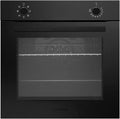 Respekta Backofen AB121MS-26, Einbaubackofen autark in matt-schwarzem Design, Fassungsvermögen 72 Liter, 7 Beheizungsarten, Auftaufunktion