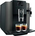Jura Kaffeemaschine 16tazas, Tasse, E8 in freistehender Ausführung vollautomatisch Maschine Espresso 1.9L in Schwarz, Edelstahl, TFT, Knöpfe