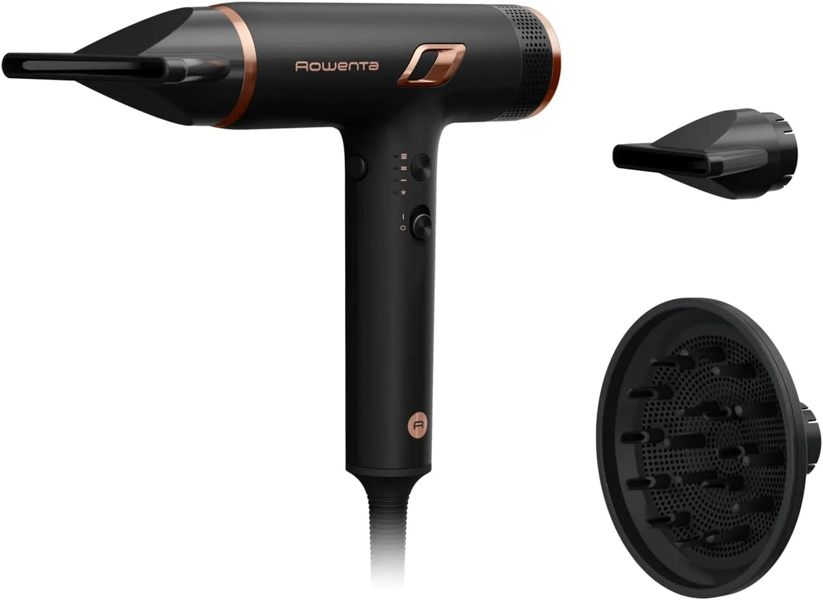 Rowenta Nano-Haartrockner, 3 Geschwindigkeits, hohe Geschwindigkeit, kompakt, bürstenlos, Temperatureinstellungen