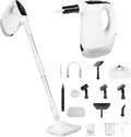 Dampfreiniger Multifunktionaler, Leistung 1200W 2-in-1 mit abnehmbarem Handdampfreiniger, 3 Dampfstufen, 15 s Aufheizzeit, & Dampfbesen, Teppiche