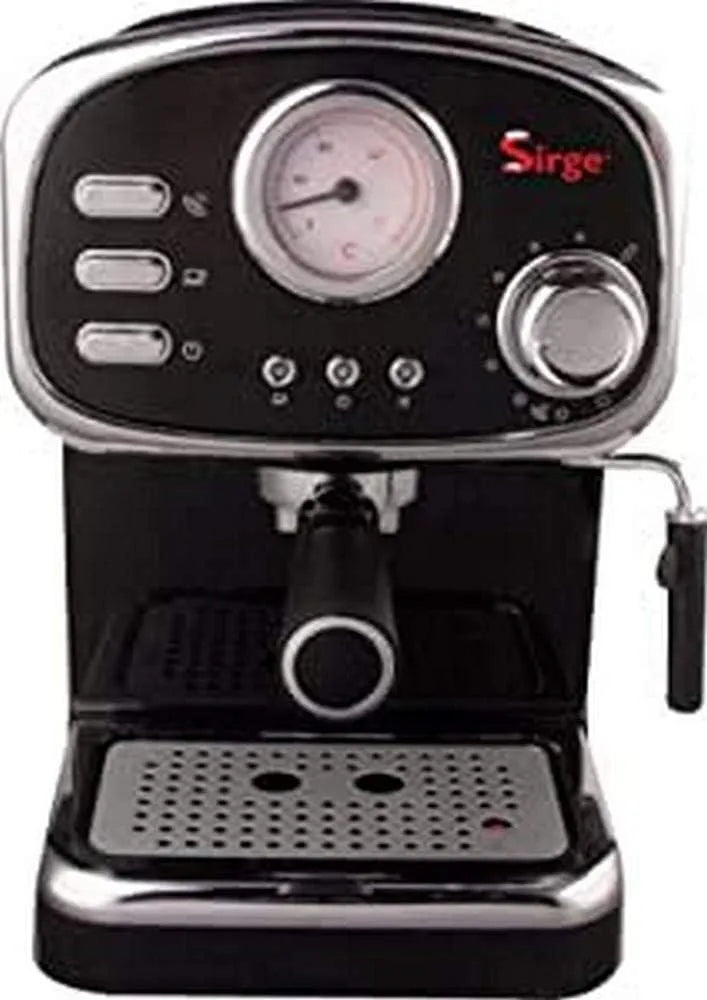 Espressomaschine, Leistung 1100 W, Pumpe Made in Italy, Cappuccino Dampfdüse, 15 bar, Wassertank 1,25 l abnehmbar, in Schwarz