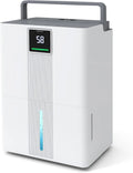Luftentfeuchter 24H-Timer 3-Farben-Anzeige FANTASK Elektrischer, 35 L/Tag, leiser Entfeuchter mit 3 Modi, Ablaufschlauch & Rollen, Schlafzimmer