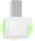 Klarstein Dunstabzugshaube, Kopffreihaube Wandhaube mit 595 m³/h, RGB Ambiente-Licht, LED-Beleuchtung, weiß, Breite 60 cm, Helena kopffrei