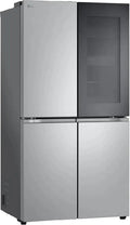 LG Kühlschrank GMV960MBDE, Fassungsvermögen 666 Liter, Amerikanischer, Energieklasse E, Frostfrei, Silber