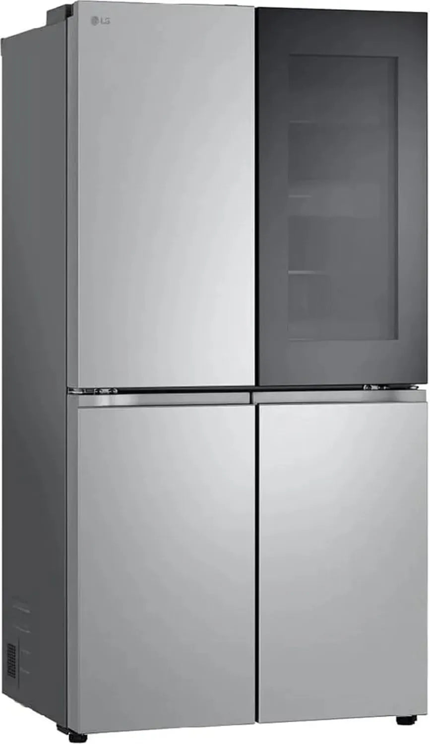 LG Kühlschrank GMV960MBDE, Fassungsvermögen 666 Liter, Amerikanischer, Energieklasse E, Frostfrei, Silber