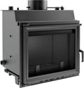 Warmwasserbereiter, KRATKI Maja Holzkamin, mit Wärmetauscher BImSchV 2 konform 8 kW Wärmewirkungsgrad 80% Stahl und Gusseisen